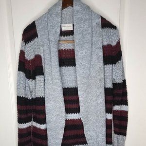 Bobbie Brooks Ladies Cardigan Large Gray Sweater